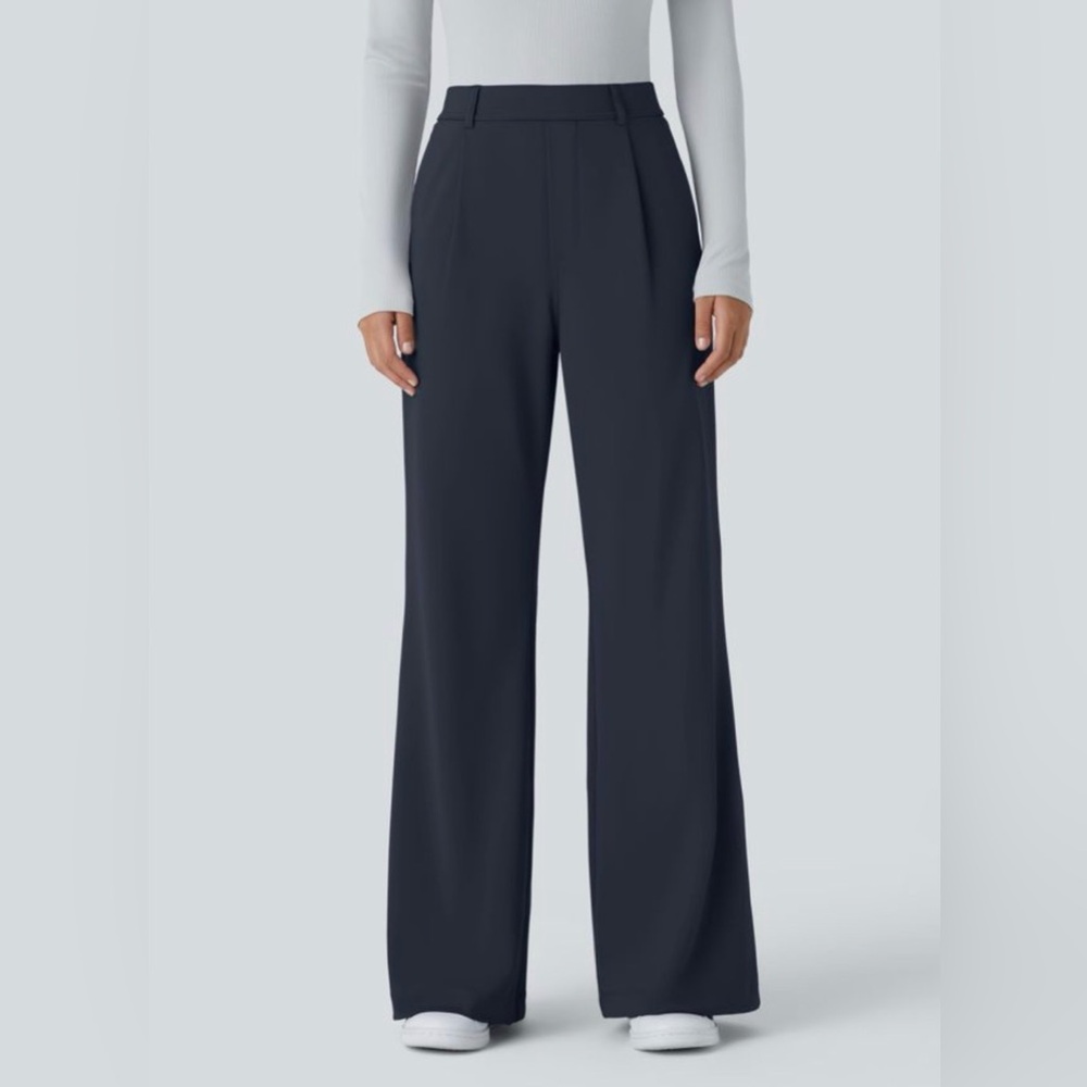Halara Flex DayStretch High Waisted Work Flare Pants - Navy